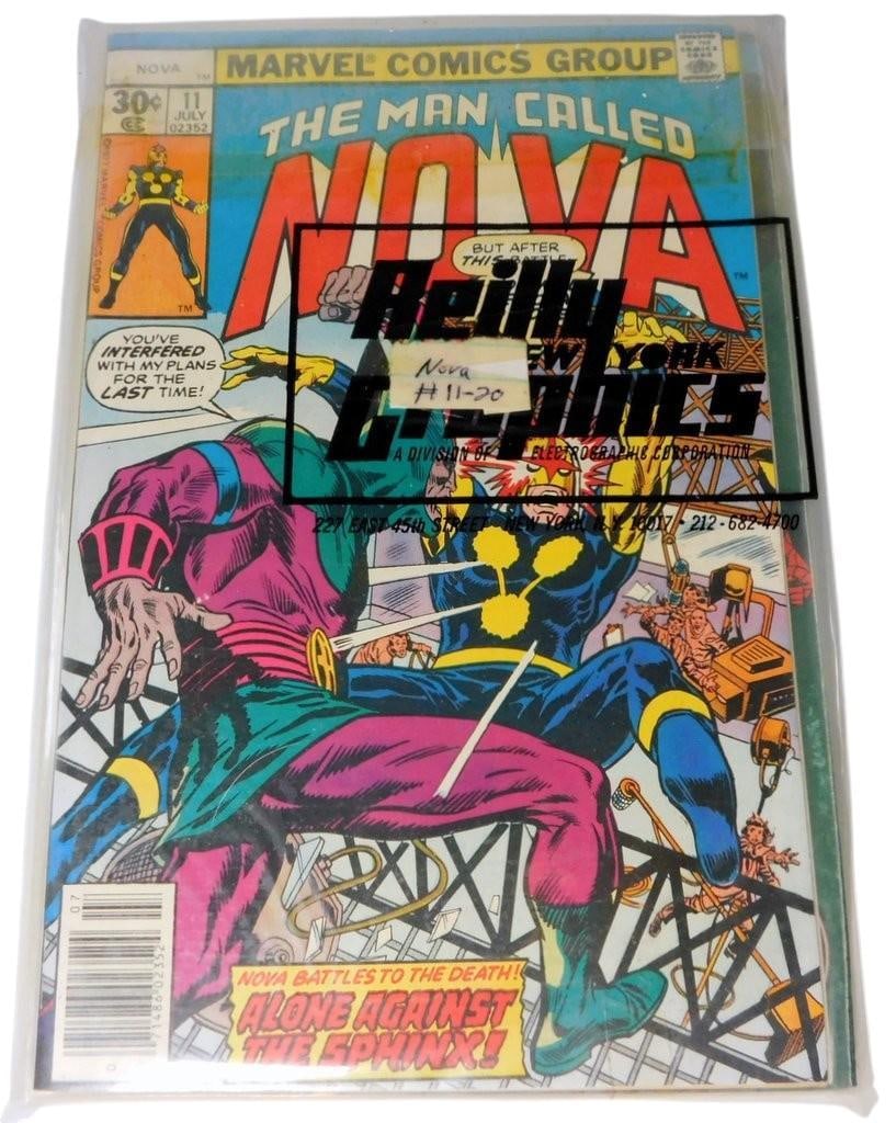 The Man Called Nova #11-#20, Published by Marvel Comics Group in July 1977, (10 issues): 10 Comic issues in total The Man Called Nova #11, published by Marvel Comics Group in July 1977 The issue features a classic Bronze Age showdown written by Marv Wolfman with art by Sal Buscema, where