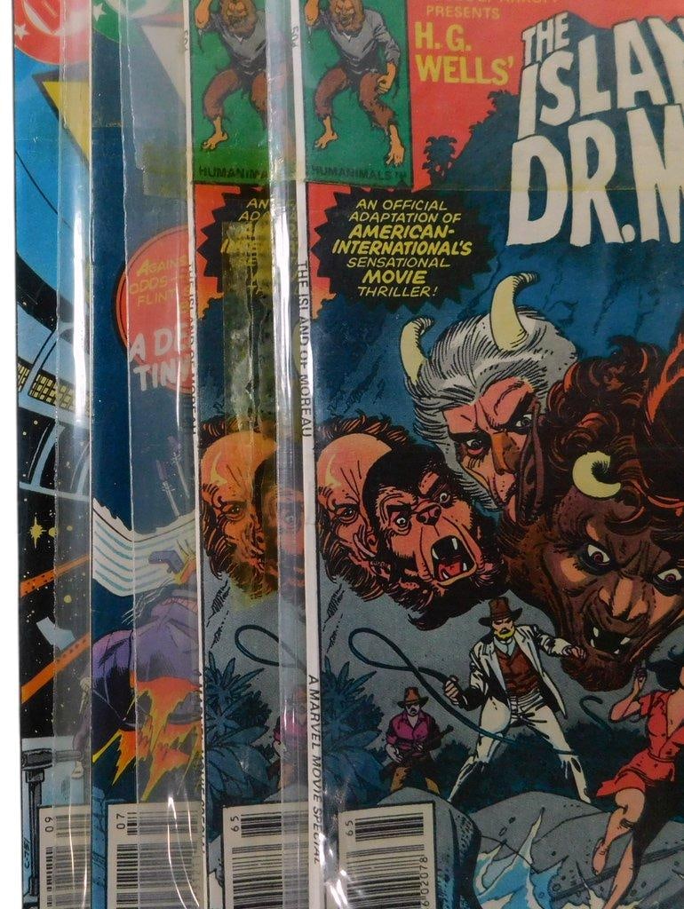 (Lot of 4) 2 copies of The Island of Dr. Moreau #1 (Marvel) and Star Hunters #5 & #6 (DC) - 5