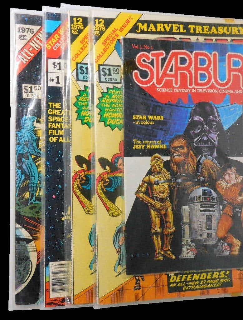 (Lot of 6) Oversized Comic Books and Sci-fi Magazines From the Late 1970's - 7
