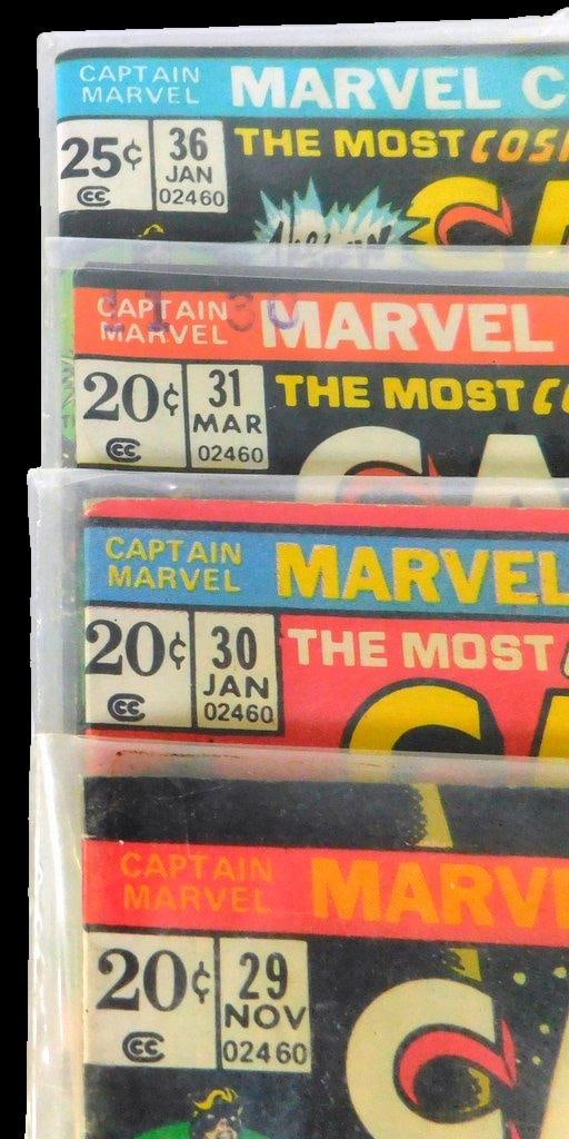(Lot of 4) Bronze Age issues of Captain Marvel (Volume 1), by Marvel Comics Between 1973-75 - 3