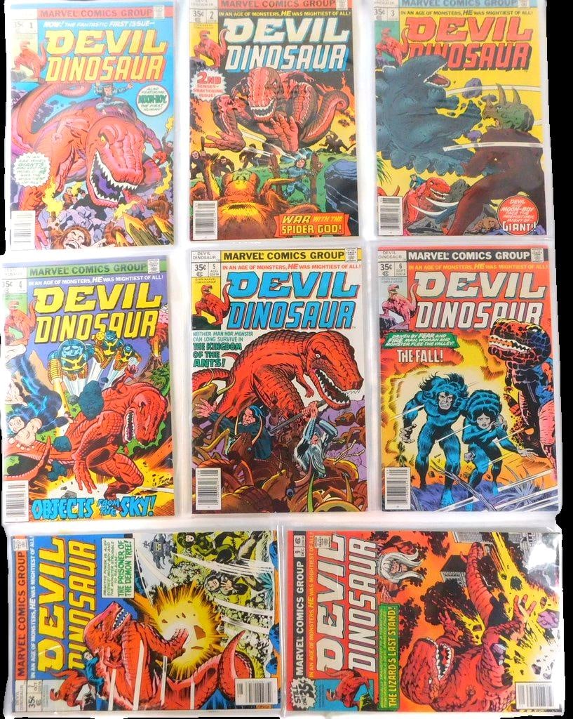 Complete 9-issue Run of Devil Dinosaur, a Short-lived Bronze Age Comic Published by Marvel in 1978 (1 of 6)