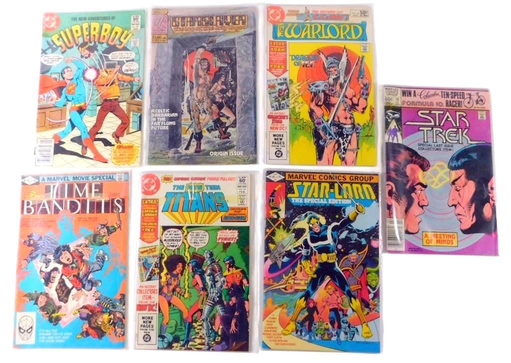 (Lot of 7) DC and Marvel Comic Books From the 1980s (1 of 4)