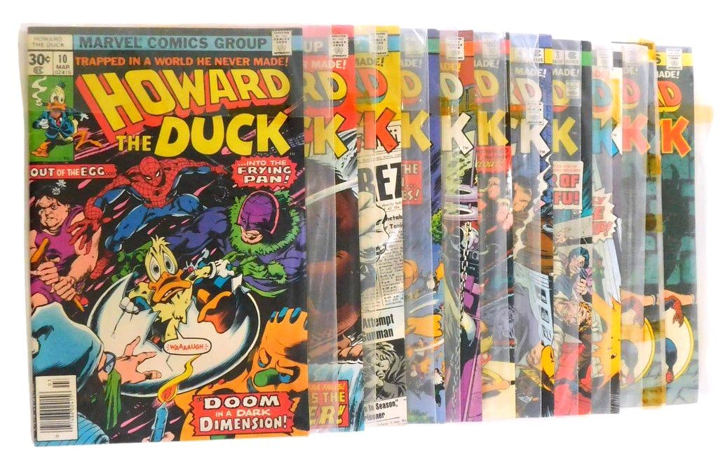 (Lot of 10) Continuous Run of Howard The Duck Comics #1-#10: (Lot of 10) Continuous run of Howard The Duck comics #1 thru #10 Howard the Duck #1 (January 1976) Features a prominent guest appearance by Spider-Man Howard the Duck #2 (March 1976) Features the