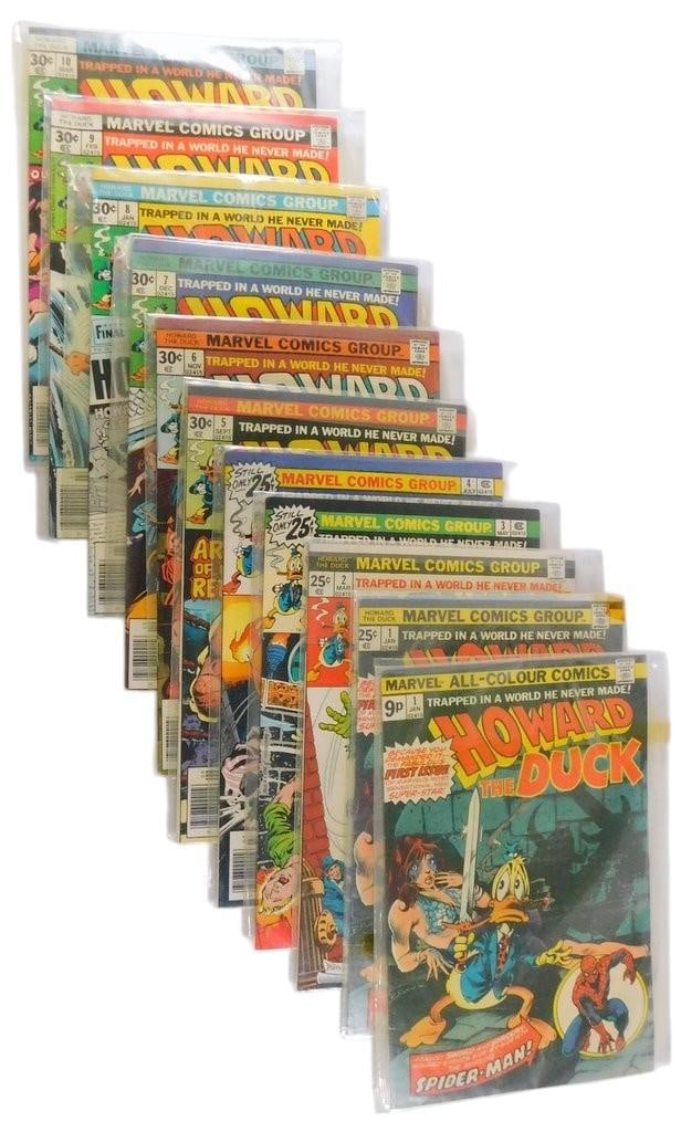 (Lot of 10) Continuous Run of Howard The Duck Comics #1-#10 - 2