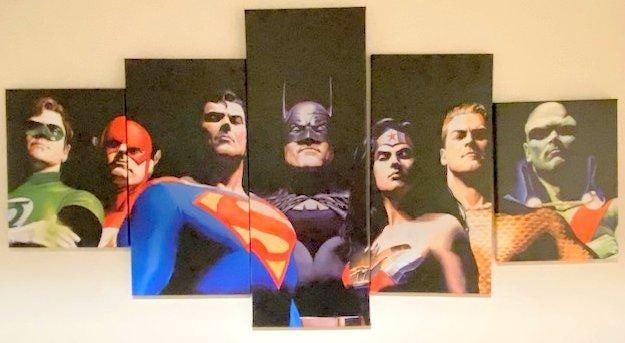 Multi-Panel Canvas Prints Featuring DC Superheroes (1 of 6)