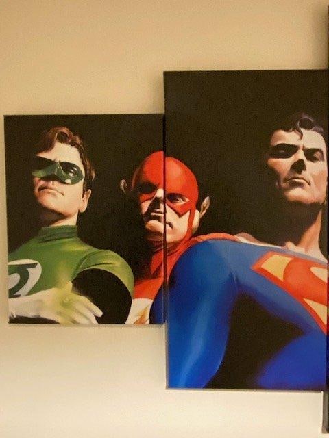 Multi-Panel Canvas Prints Featuring DC Superheroes - 2