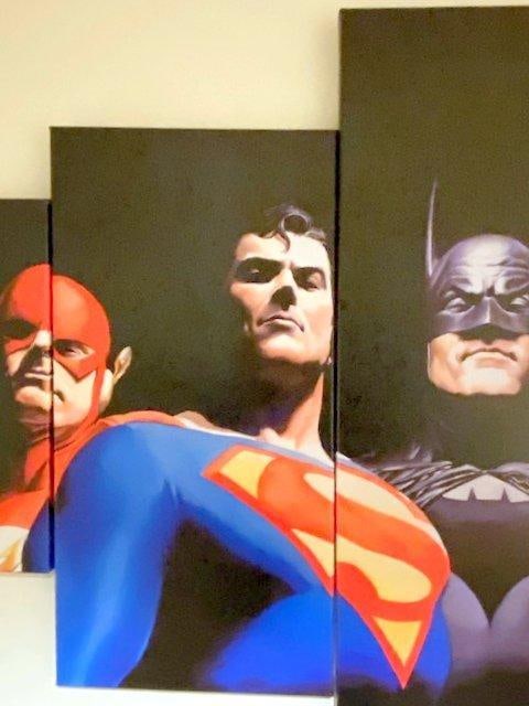 Multi-Panel Canvas Prints Featuring DC Superheroes - 3