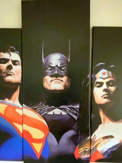 Multi-Panel Canvas Prints Featuring DC Superheroes - 4