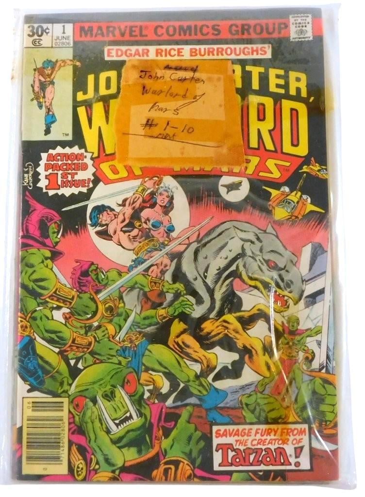John Carter Warlord of Mars Issues #1-#10 (Marvel, 1977), (10 Issues): John Carter Warlord of Mars #1-10 (Marvel, 1977) Based on Edgar Rice Burroughs' legendary science fiction novels, this issue marks the beginning of John Carter's first ongoing solo series under the Ma