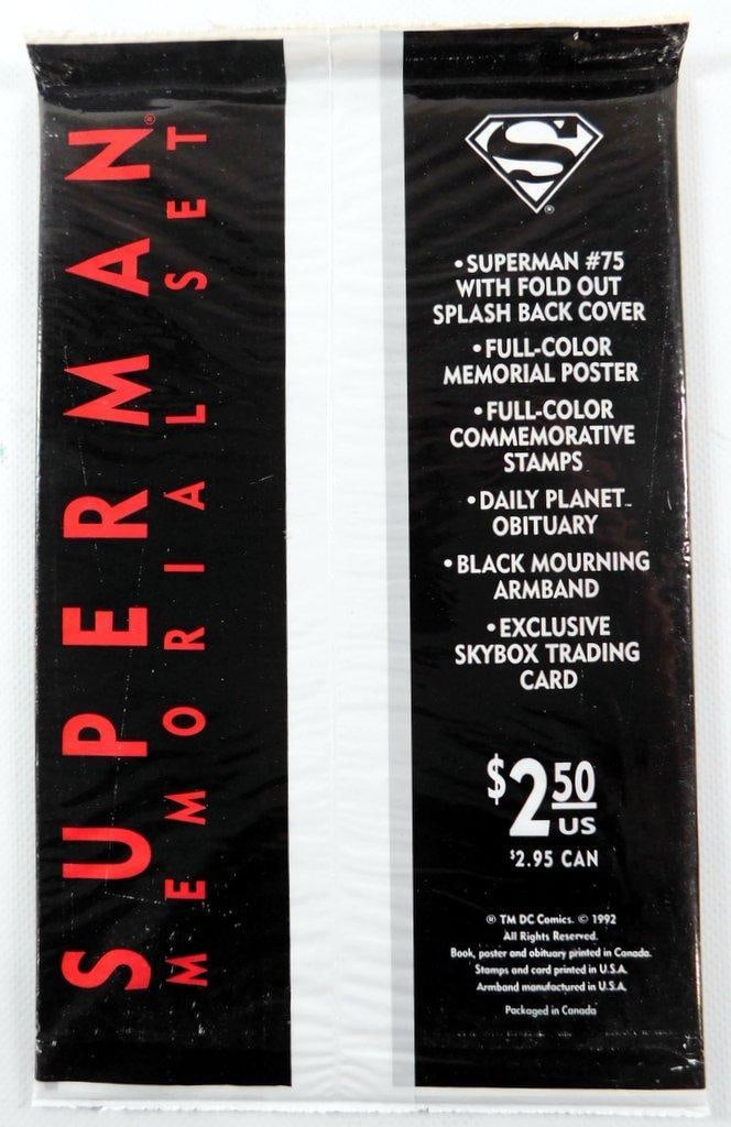 Factory-Sealed Superman #75 "The Death of Superman" Memorial Set, 1992 - 2