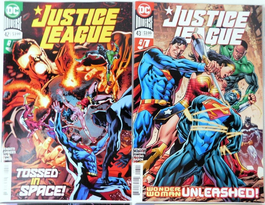 Justice League Comic Book Lot in Protected Sleeves 2018-2020, (9 Issues) - 2