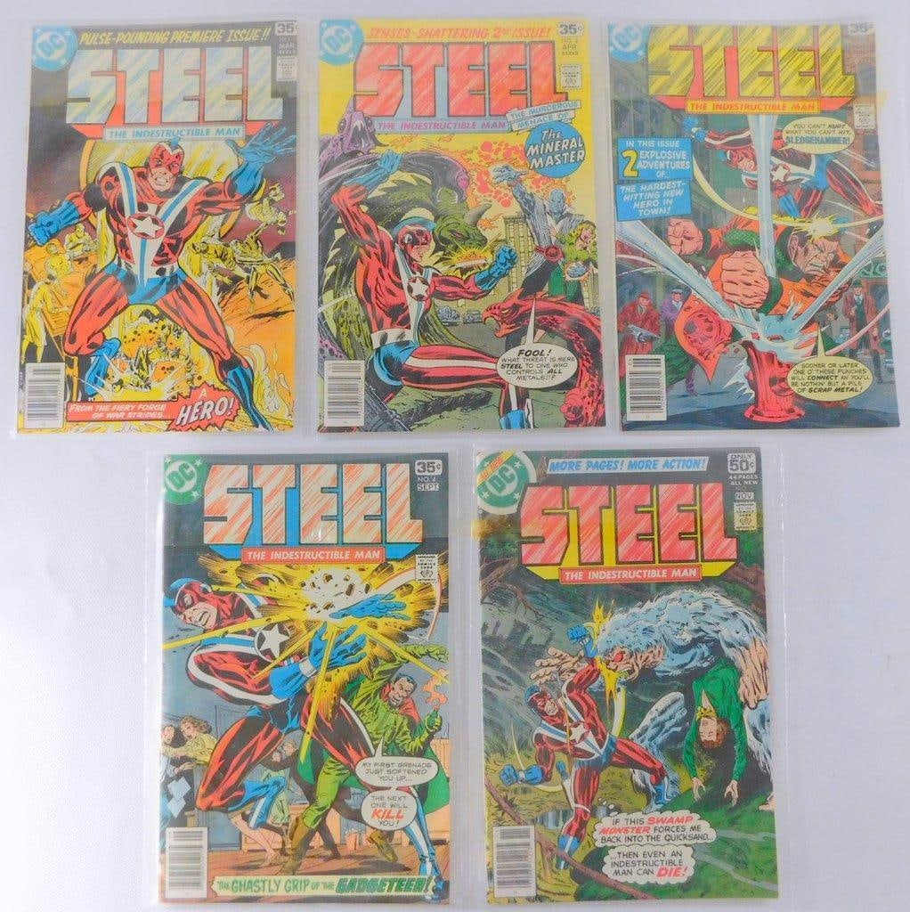 Complete 5-Issue Run of DC Comics' STEEL the Indestructible Man (1978), Sealed (1 of 7)