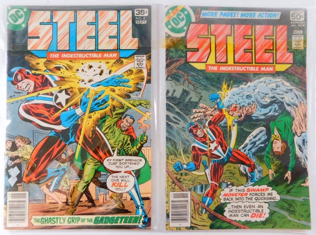 Complete 5-Issue Run of DC Comics' STEEL the Indestructible Man (1978), Sealed - 6