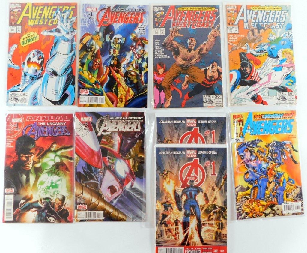 (Lot of 9) Marvel Avengers Comic Book Lot Including Annuals, West Coast, and Jonathan Hickman Iss... (1 of 9)