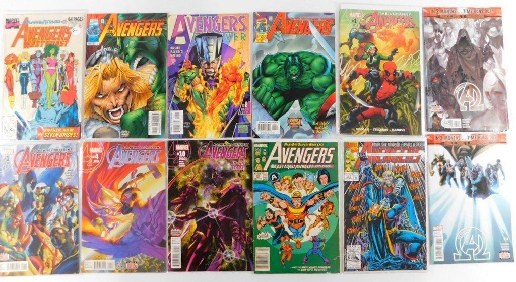 (Lot of 12) Marvel Avengers Comic Books, Various Issues from 1990-2016 (1 of 12)