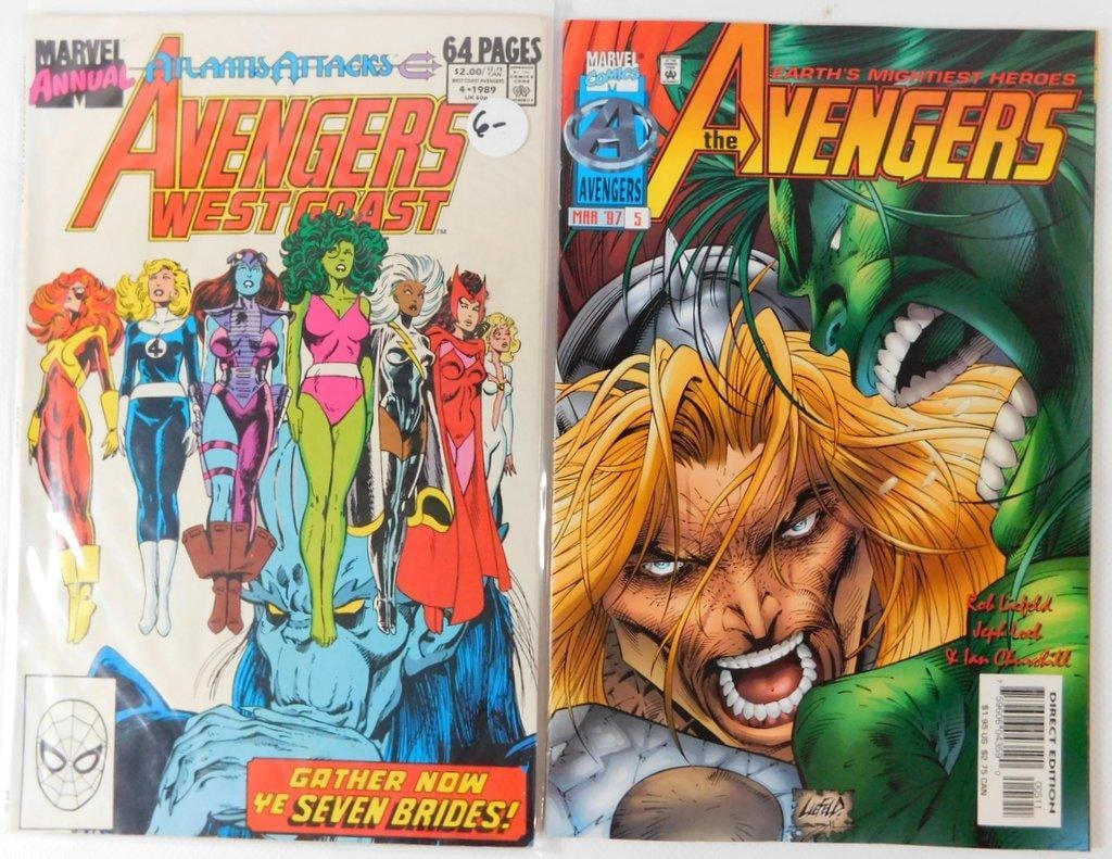 (Lot of 12) Marvel Avengers Comic Books, Various Issues from 1990-2016 - 2