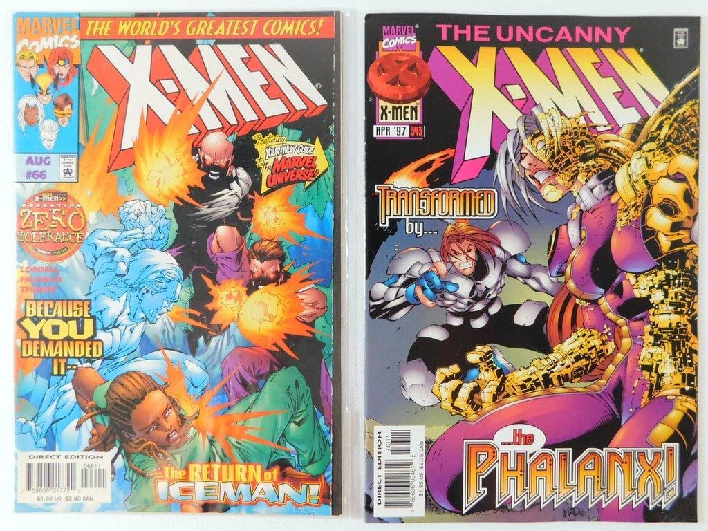 (Lot of 8) X-MEN Comic Books (19911997), Including Gatefold Cover Variant plus #433 (2003) - 6