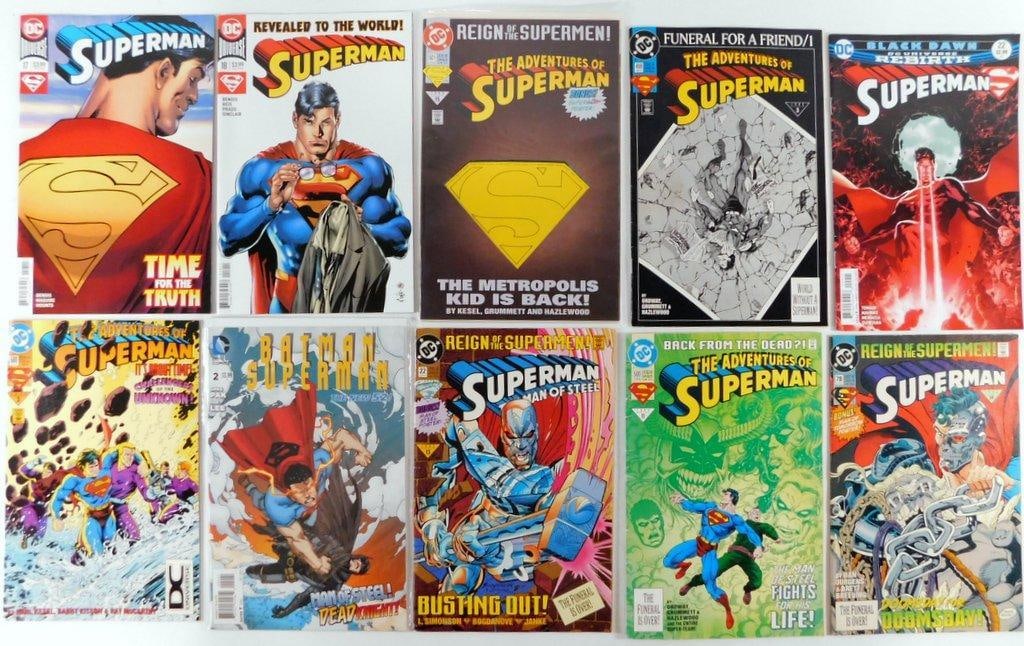 (Lot of 10) Superman Comic Books (6 from 1993) (4 from 2013-2017) (1 of 8)