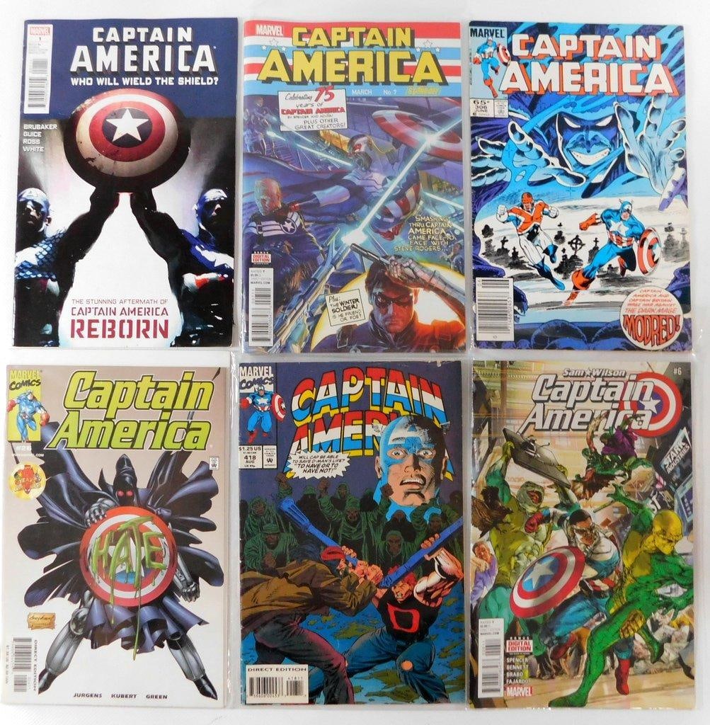(Lot of 6) Captain America Comics, Various Issues (1985- 2016) (1 of 5)