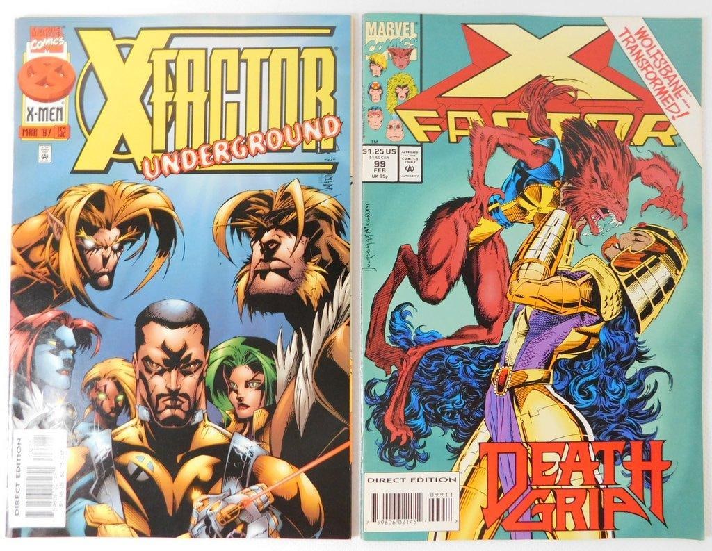 (LOT OF 6) X-FORCE #1 and #40, and X-FACTOR #132, #99, #98, #124 (1991-1997) - 2