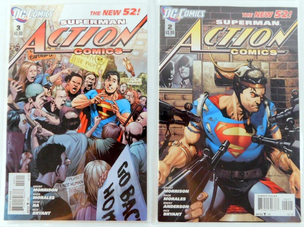 (Lot of 4) DC Comics Action Comics #1-4 (2011-2012) Featuring Superman - 2