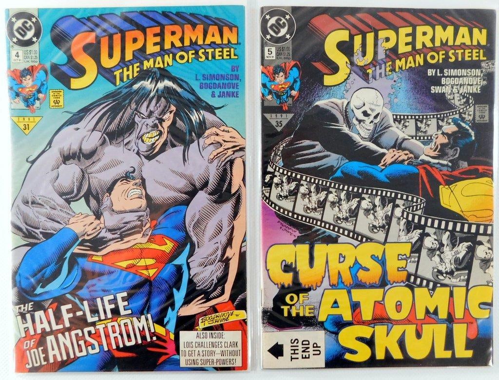 (Lot of 4) Superman: The Man of Steel Issues #1, #3, #4, and #5 (1991) - 3