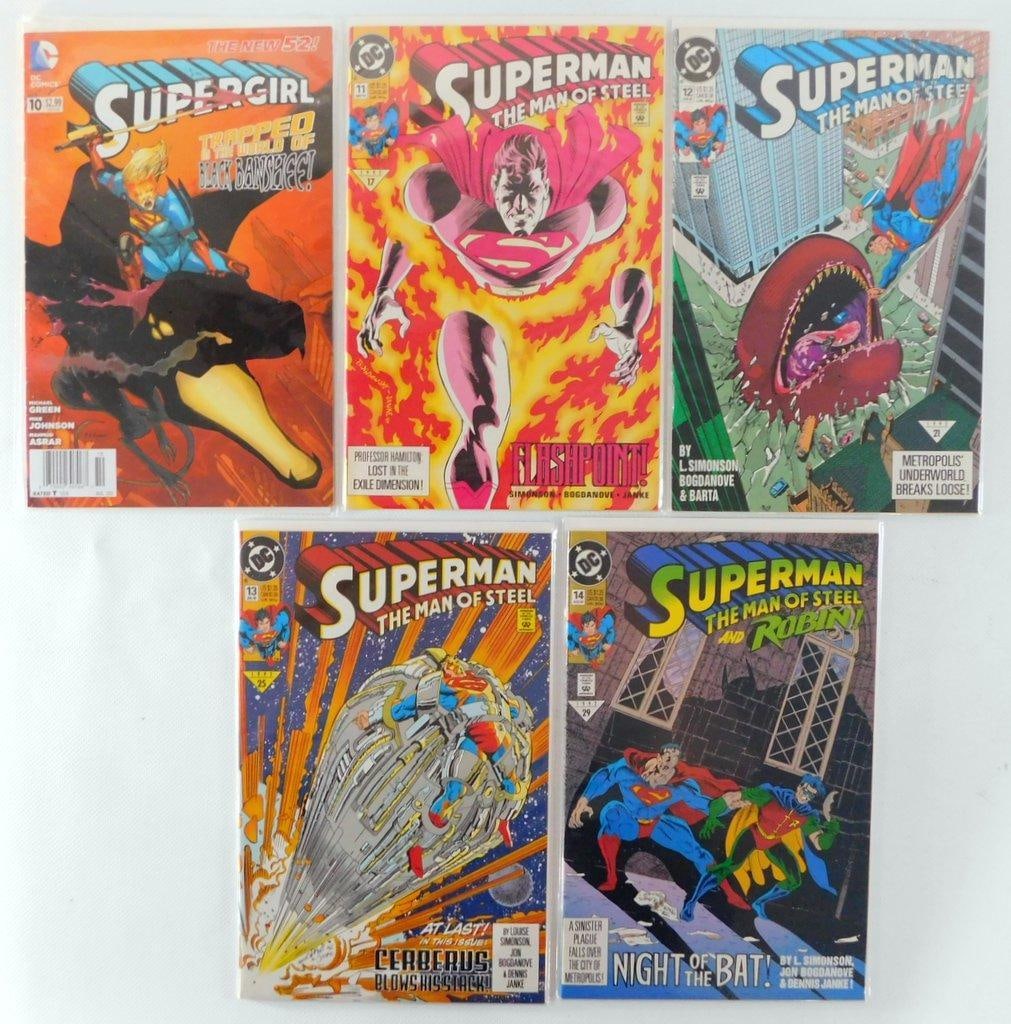 (Lot of 5) Superman and Supergirl Comic Books (1992 & 2012) (1 of 8)