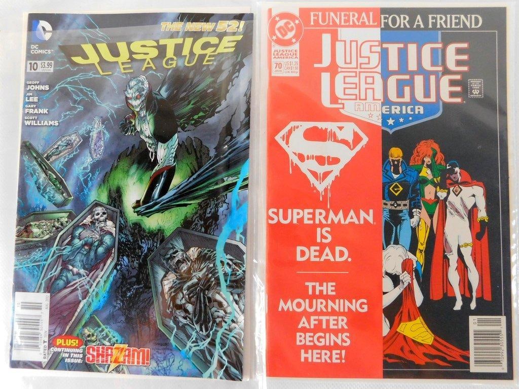 (Lot of 8) Justice League Comic Books, Various Years and Titles - 2