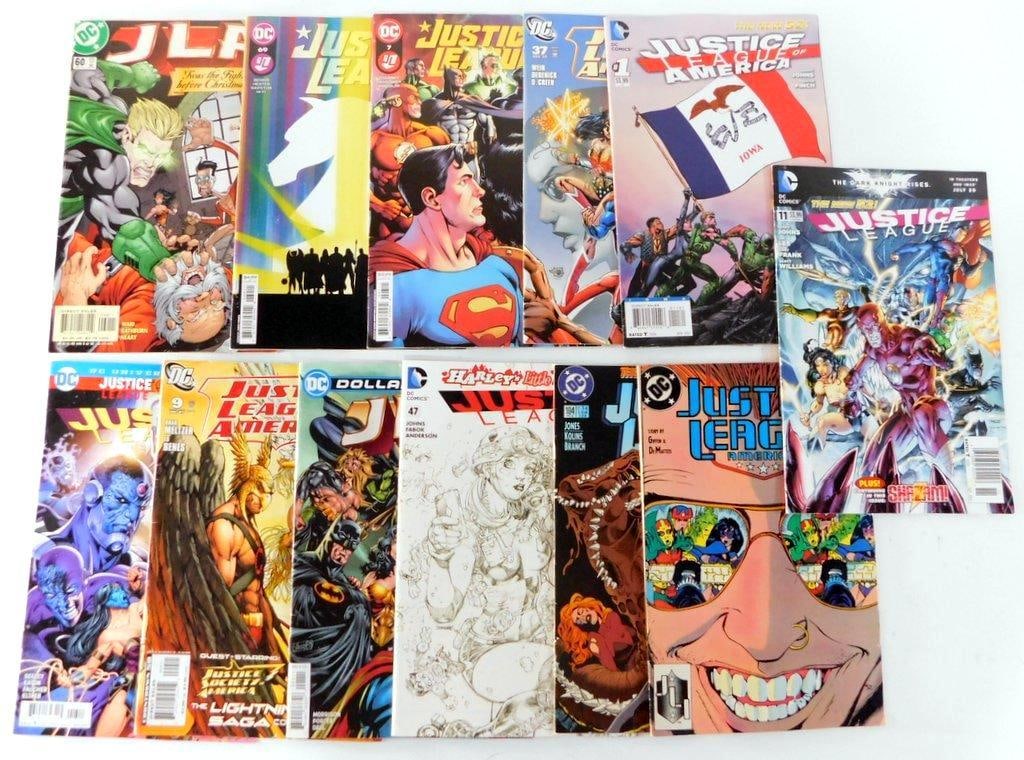 (Lot of 12) Justice League Comic Books Featuring Various Issues and Variants (1 of 7)