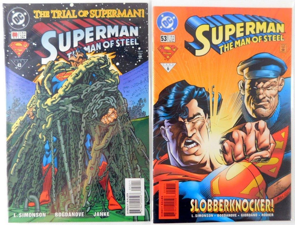 (Lot of 8) Superman: The Man of Steel Comic Lot Issues #38, #40, #41, #47, #50, #53, #55, #56 (19... - 4