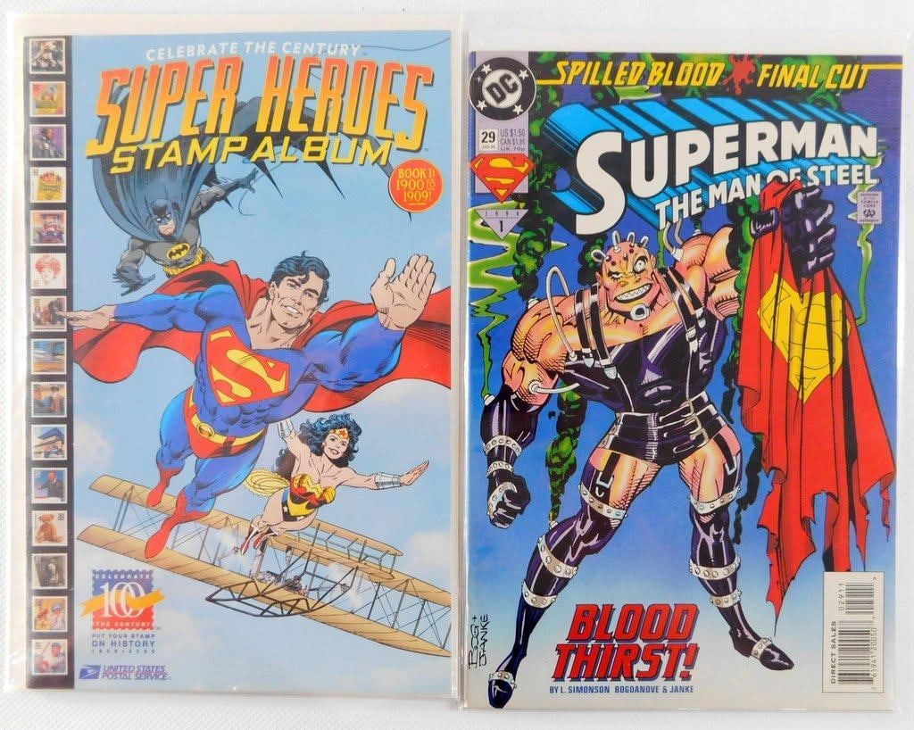 (Lot of 5) Iconic Superman Comics Featuring Key Editions (1991-1998) - 6
