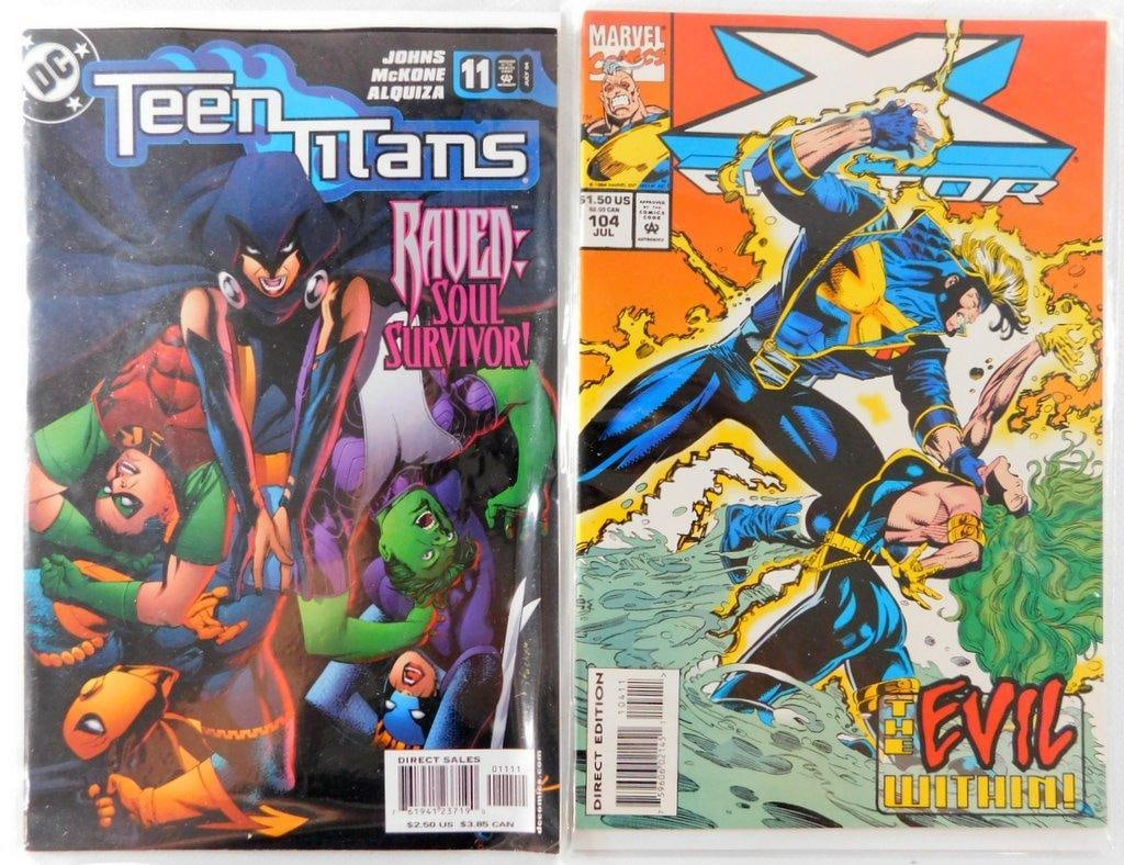 (Lot of 4) Comic Books Featuring DC and Marvel Titles, Teen Titans, SuperGirl, X-Factor, Alpha Fl... - 3