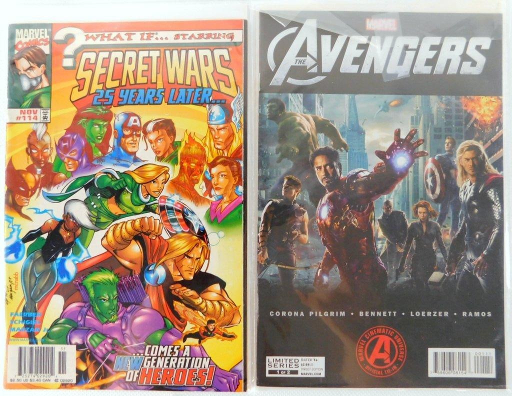 (Lot of 6) Comic Books Including Marvel and DC "What If?", Thor, Namor, and Avengers.1992-2015 - 2