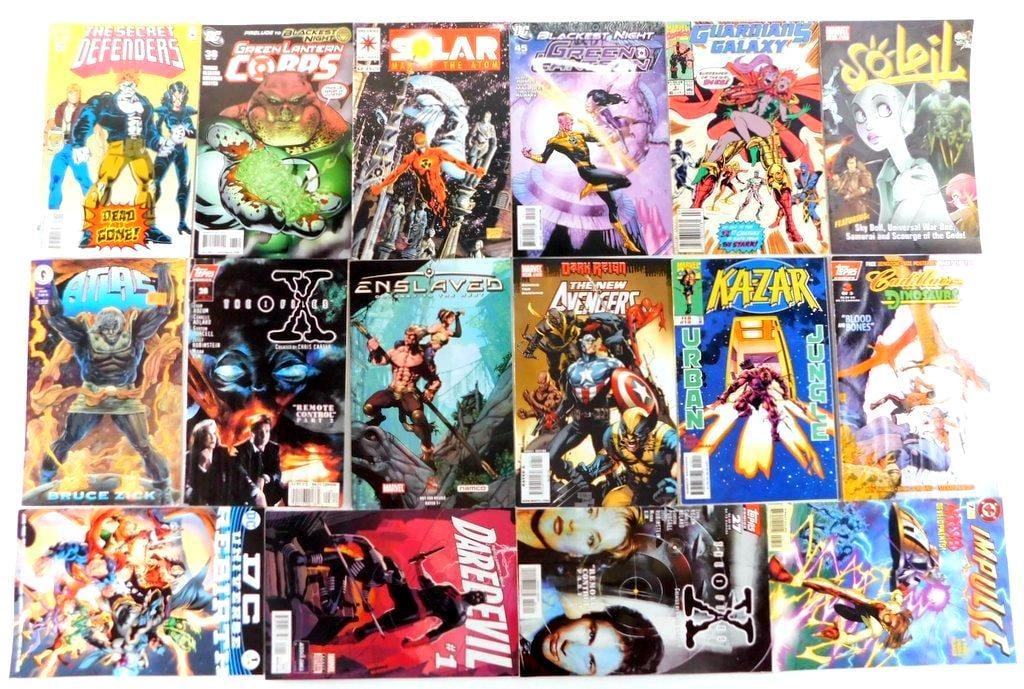 (Lot of 22) Comic Books Featuring Marvel, DC, Valiant, and More (1993-2016) (1 of 2)