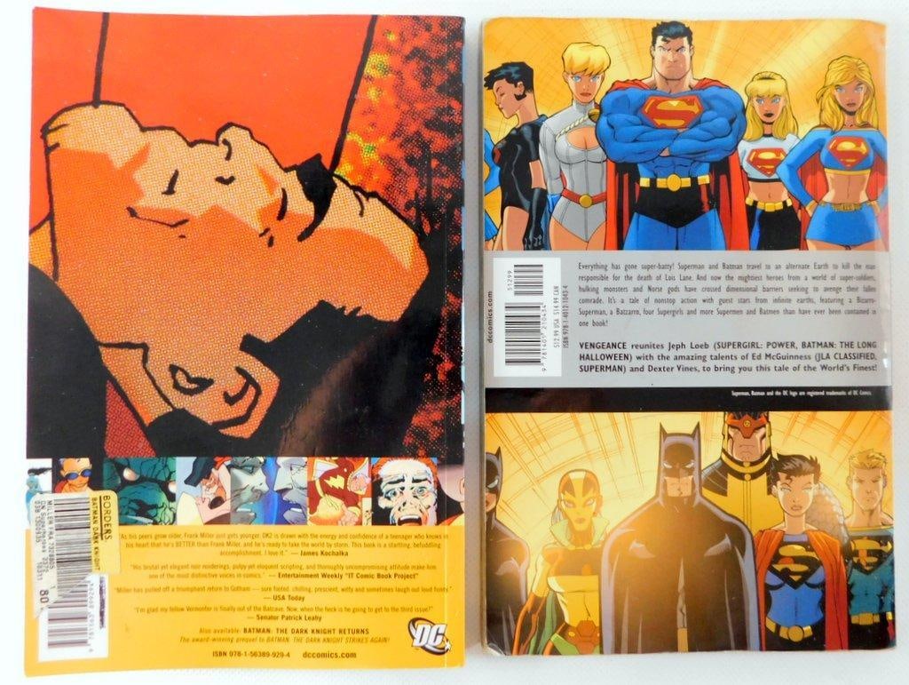 (Lot of 2) DC Comics Trade Paperbacks: Batman by Frank Miller & Superman/Batman by Loeb - 2