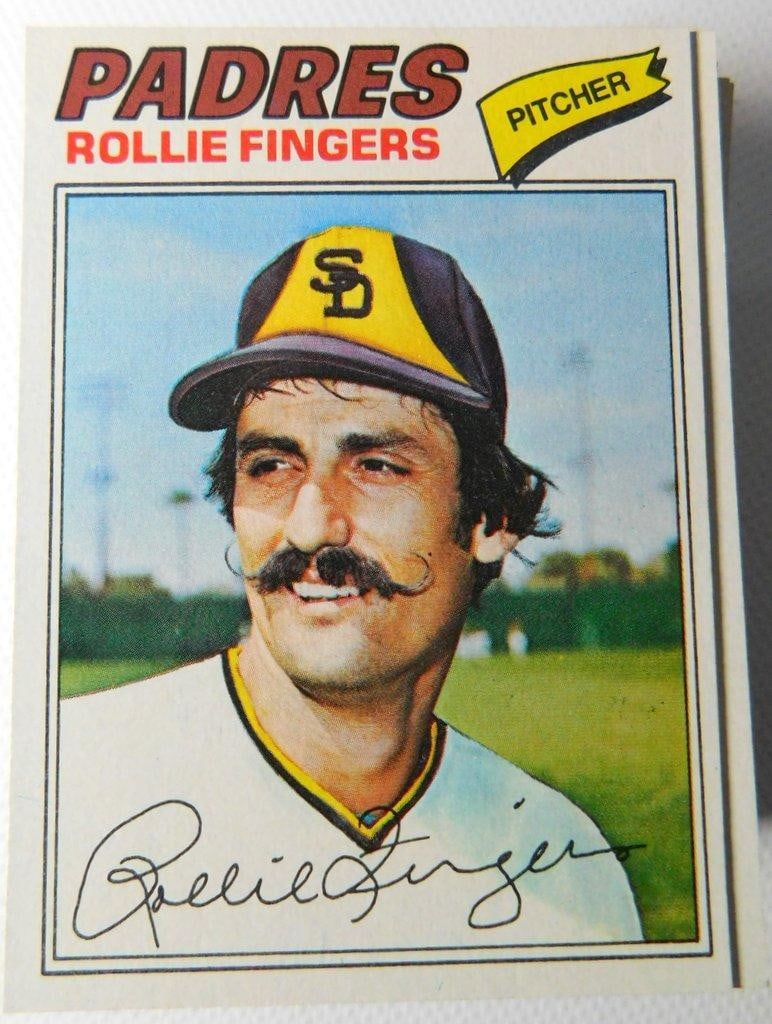 100 -Topps Baseball Cards Including Rollie Fingers, All 1977 in Near Excellent Condition: 100 Topps baseball cards from the 1977 series Unsearched by us Cards are noted to be in pristine condition, with no visible signs of wear An excellent representation of vintage baseball memorabilia, i