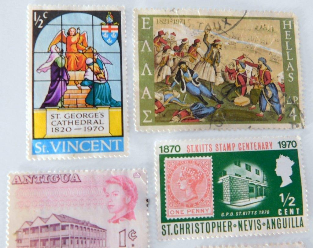 (Lot of 7) Vintage Caribbean and Latin American Postage Stamps - 2