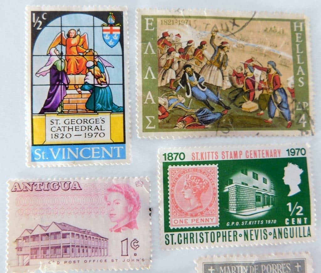 (Lot of 7) Vintage Caribbean and Latin American Postage Stamps - 6