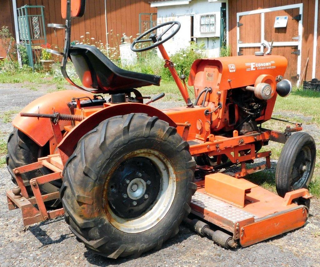 Economy Tractor Power King 14HP w/ Mower, Cab, Plow, Chains, and Sickle Bar - 2