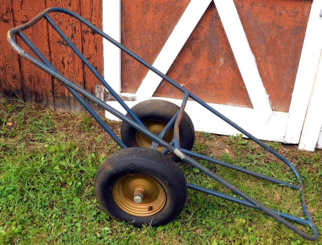 Metal Carpet Cart and Jackson Manufacturing Co. M-4 1/2 Wheelbarrow - 2
