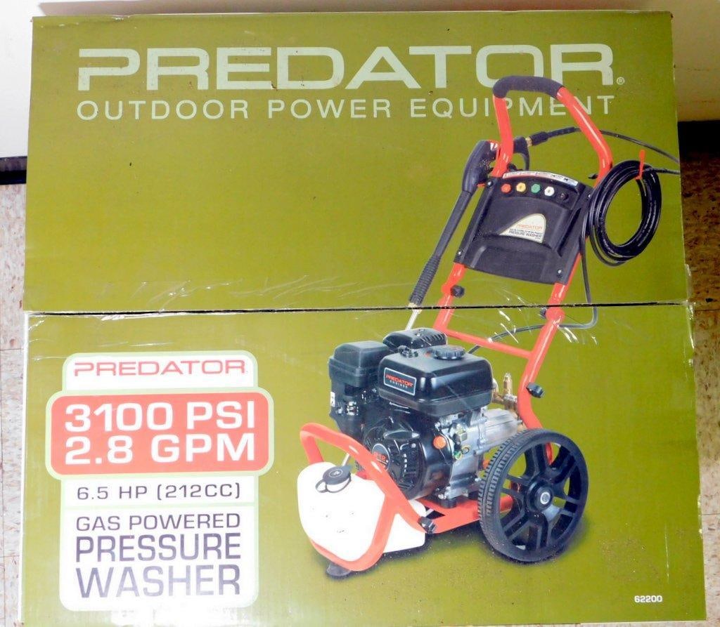 NIB Predator 3100 PSI 2.8 GPM Gas-Powered Pressure Washer - 3