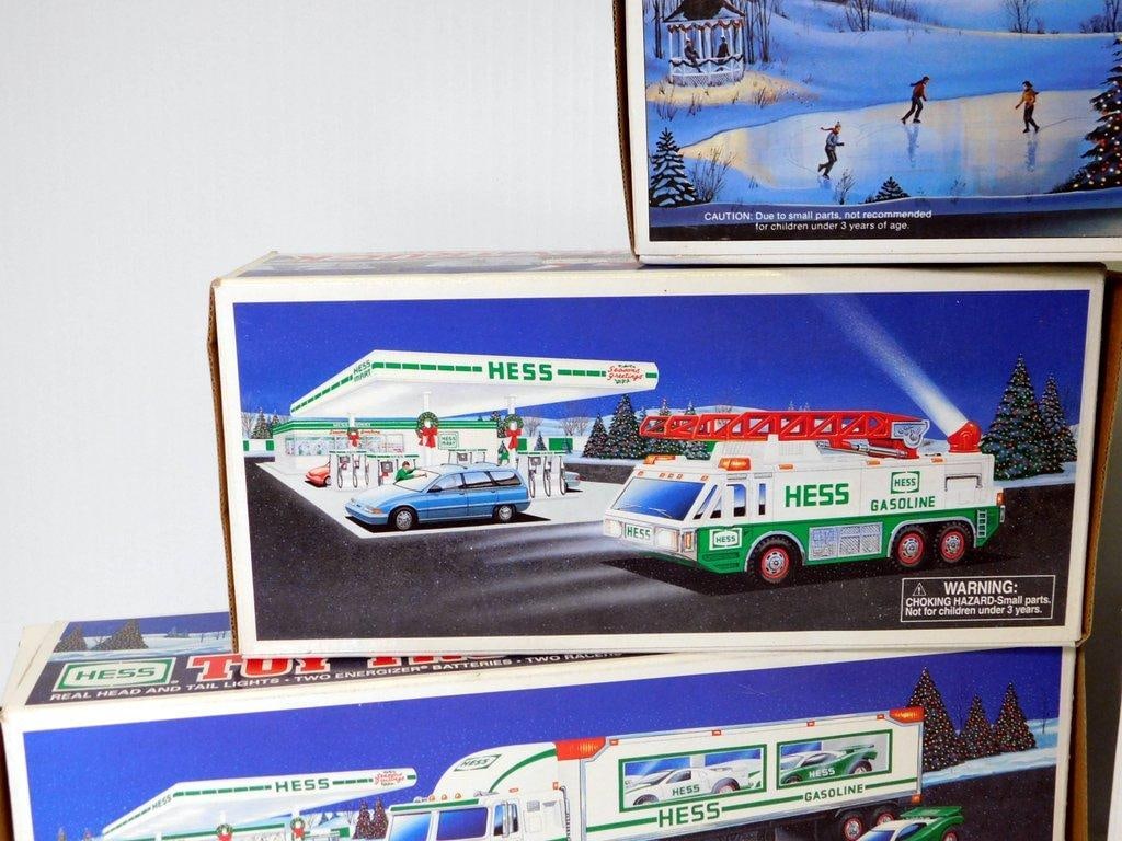Five Hess Toy Trucks and Patrol Car in Original Boxes - 3