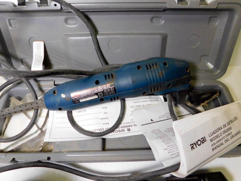 Bosch Jigsaw, Ryobi Detail Sander, Stanley Router, and Craftsman Drill - 4