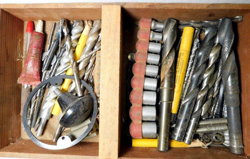 Metalworking and Woodworking Tools with Clamps and Drill Bits - 2