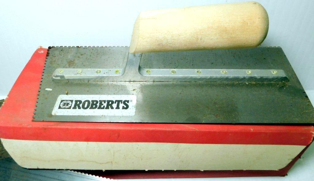 Masonry Hawk, Trowels, Including Roberts Notched Trowel - 2