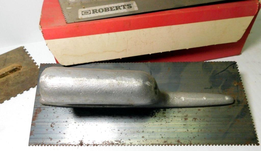 Masonry Hawk, Trowels, Including Roberts Notched Trowel - 3