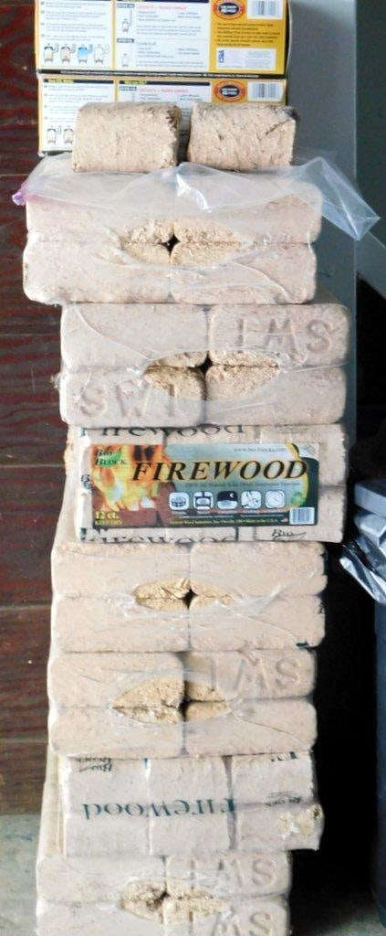 Bio Block Firewood Made from Kiln-Dried Hardwood Sawdust, Lot of Bundles - 7