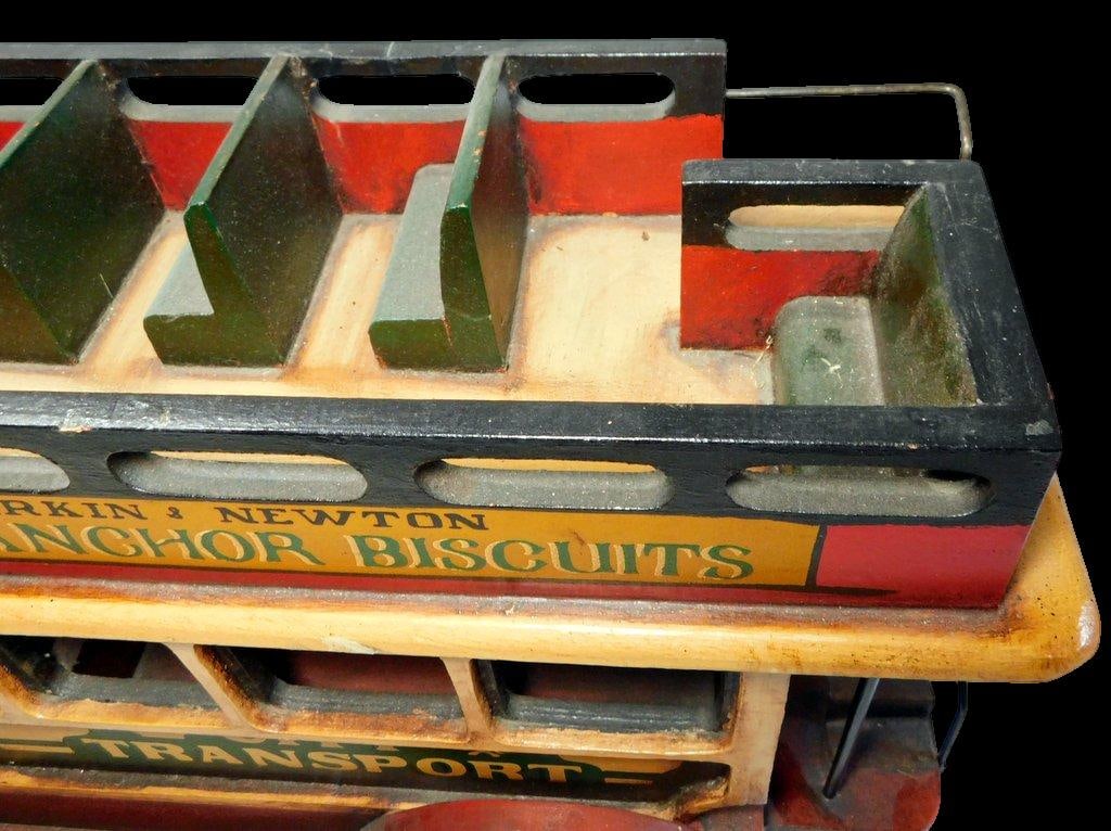 Large Wood and Metal Double-Decker City Transport Bus Store Display - 7