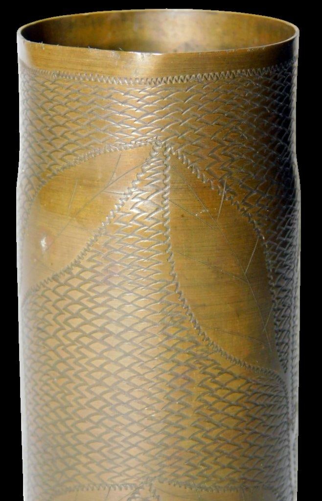 World War I Trench Art Brass Shell Case, 1918 - 2