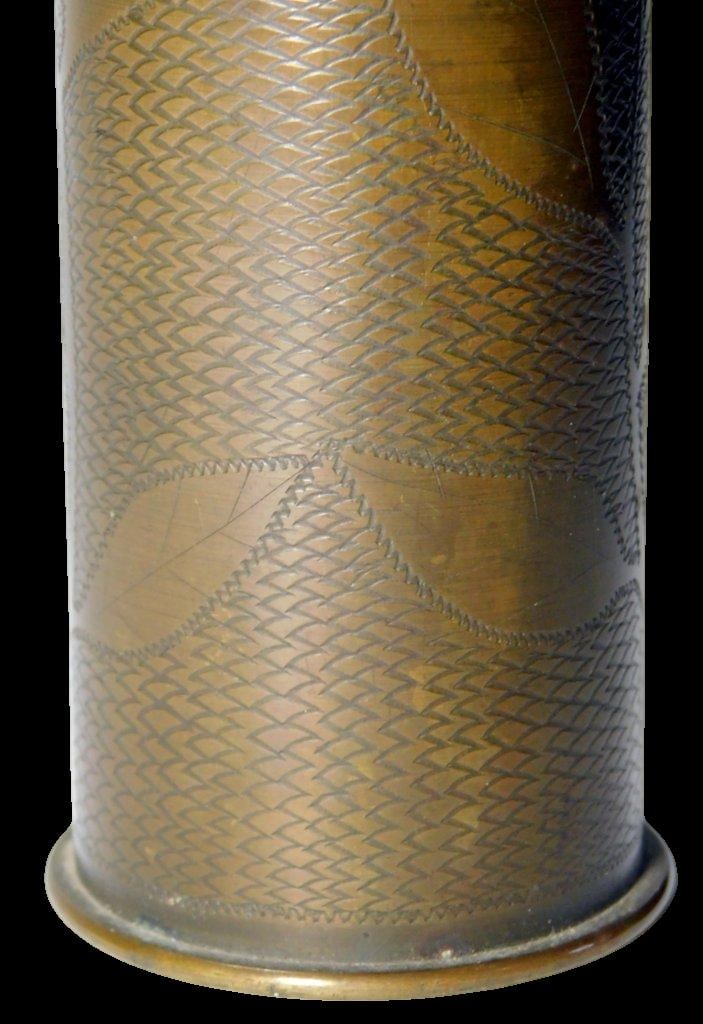 World War I Trench Art Brass Shell Case, 1918 - 7